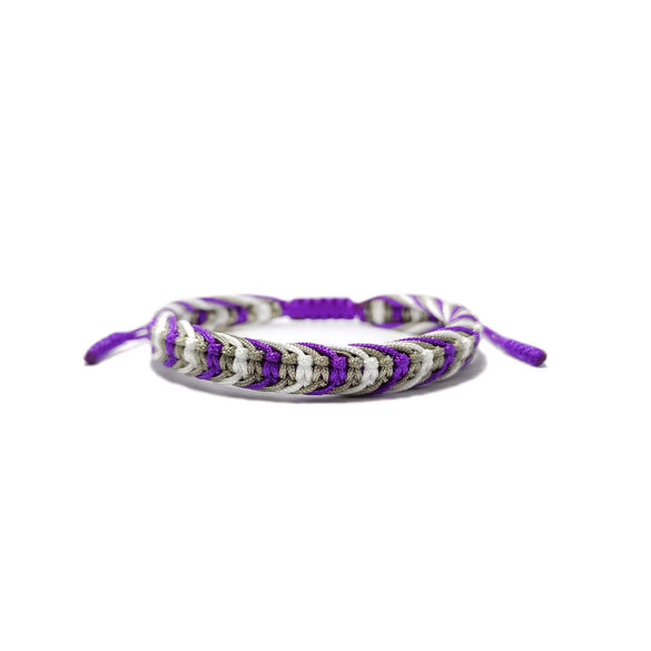 Hand Knitted Thread Rope Braided Bracelet Natural Colorful Geometric Woven Jewelry For Unisex