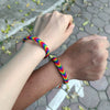 Hand Knitted Thread Rope Braided Bracelet Natural Colorful Geometric Woven Jewelry For Unisex
