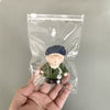 Hand Made Transparent Plastic Zipper Toy Storage Bag For Blind Box Dolls Dustproof And With Bubble Design