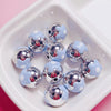 Hand Painted Flower Round Beads Beaded Diy Mobile Phone Chain And Key Chain Acrylic Jewelry Accessories For Cute Girls