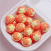 Hand Painted Flower Round Beads Beaded Diy Mobile Phone Chain And Key Chain Acrylic Jewelry Accessories For Cute Girls