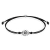 Hand Woven Geometric Alloy Compass Bracelet Unisex Friendship Couple Bracelet Graduation Gift Card Bracelet