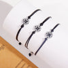 Hand Woven Geometric Alloy Compass Bracelet Unisex Friendship Couple Bracelet Graduation Gift Card Bracelet