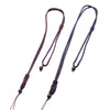 Hand Woven Long Necklace With Black Beads And Flat Knots Wax Rope Sweater Chain Lanyard Pendant Rope Accessories