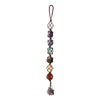 Hand Woven Stone Pendant Car Pendant With 7 Color Natural Stone