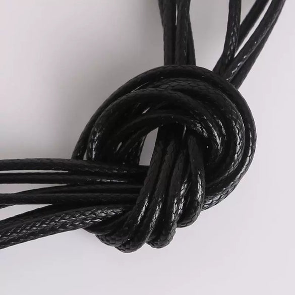 Hand Woven Wax Rope Leather Rope Necklace Bracelet