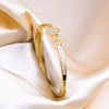 Handcrafted Copper Bracelet With Simple Inlay And Electroplating Popular Niche Design For Women