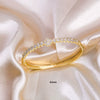 Handcrafted Copper Bracelet With Simple Inlay And Electroplating Popular Niche Design For Women