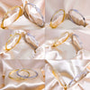 Handcrafted Copper Bracelet With Simple Inlay And Electroplating Popular Niche Design For Women
