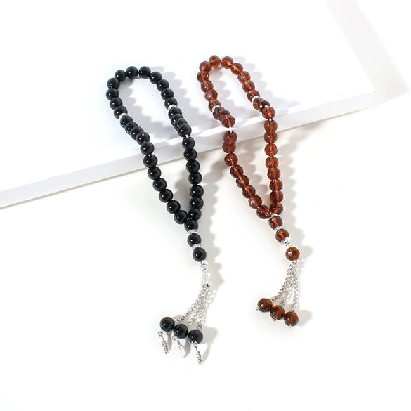 Handheld Beaded Prayer Rosary Glass Polishing Modern And Minimalist