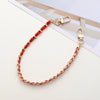 Handheld Chain Jewelry Accessories Metal Leather Double Chain Hand Knitted