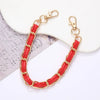 Handheld Chain Jewelry Accessories Metal Leather Double Chain Hand Knitted