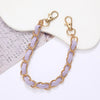 Handheld Chain Jewelry Accessories Metal Leather Double Chain Hand Knitted