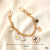 Handheld Chain Jewelry Accessories Metal Leather Double Chain Hand Knitted