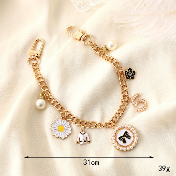 Handheld Chain Jewelry Accessories Metal Leather Double Chain Hand Knitted