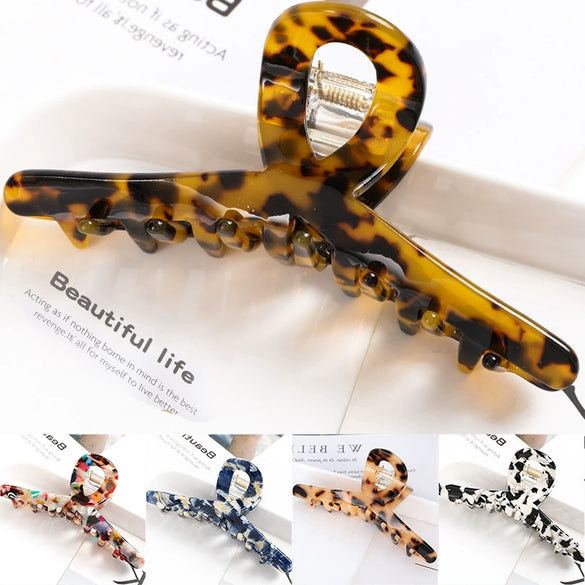 Handmade Acetate Acrylic Crossshaped Hair Claw Clip For Women Stylish Hair Accessory
