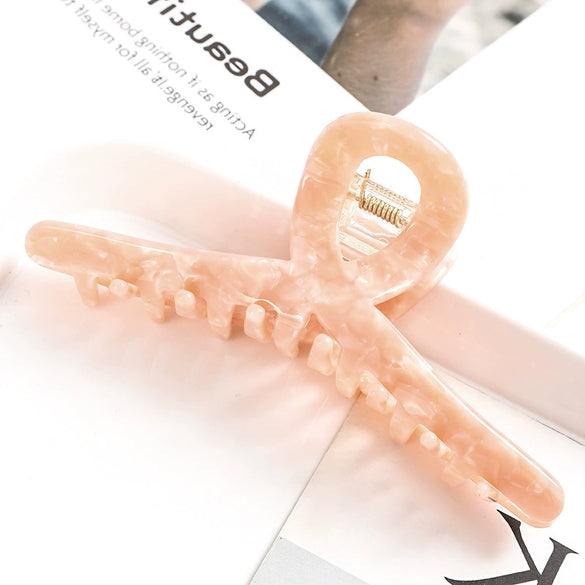 Handmade Acetate Acrylic Crossshaped Hair Claw Clip For Women Stylish Hair Accessory