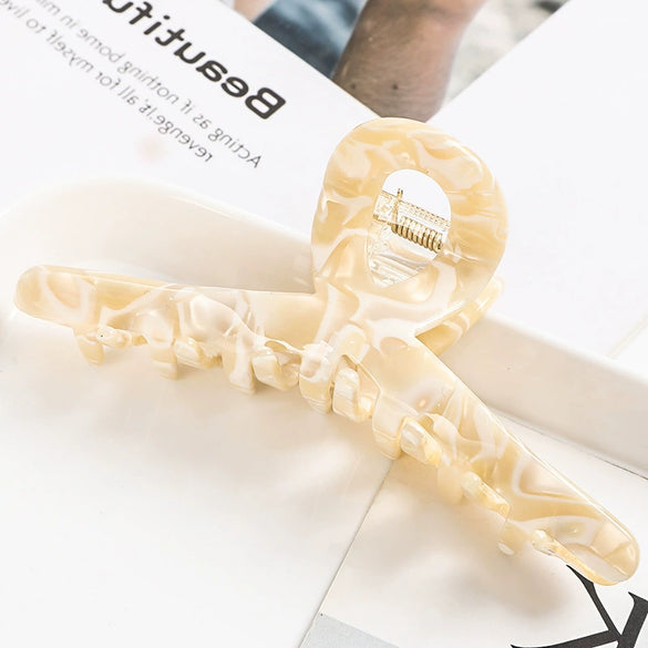 Handmade Acetate Acrylic Crossshaped Hair Claw Clip For Women Stylish Hair Accessory