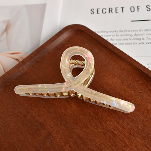 Handmade Acetate Acrylic Crossshaped Hair Claw Clip For Women Stylish Hair Accessory