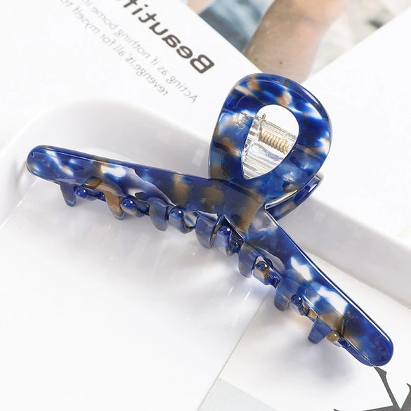 Handmade Acetate Acrylic Crossshaped Hair Claw Clip For Women Stylish Hair Accessory