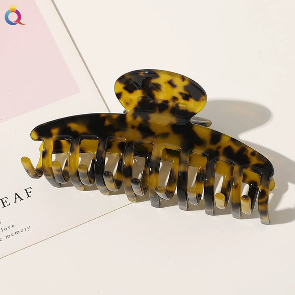 Handmade Acetate Geometric Duckbill Hair Clip For Women Elegant Minimalist Hair Accessory