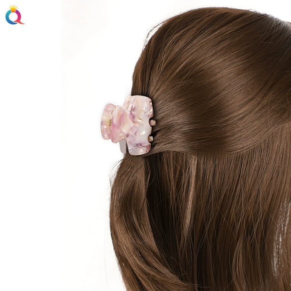 Handmade Acetate Hair Claw Clip For Women Elegant Simple Small Hairpin Accessory