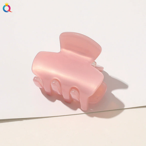 Handmade Acetate Hair Claw Clip For Women Elegant Simple Small Hairpin Accessory