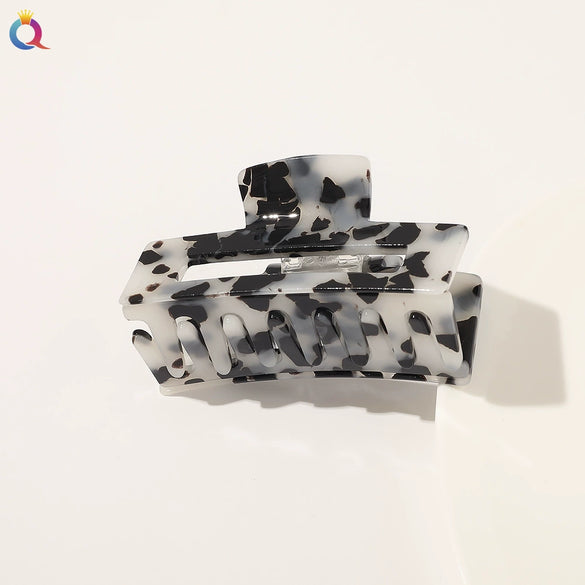 Handmade Acetate Tortoiseshell Pattern Duckbill Hair Clip For Women Minimalist Retro Elegant Large Hair Accessory