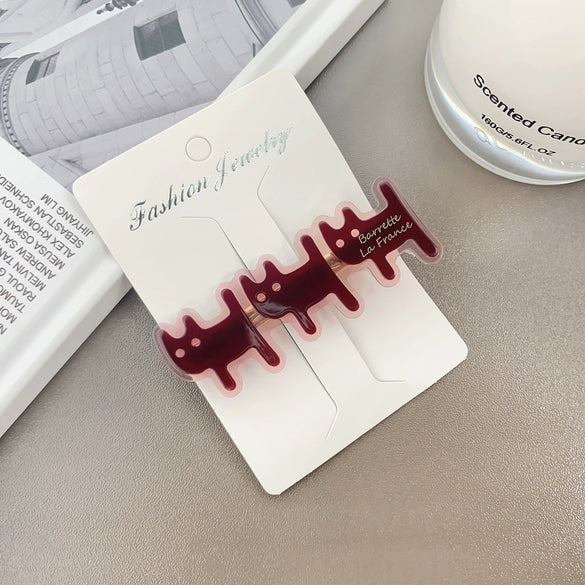 Handmade Acetic Acid Animal Duckbill Hair Clip French Retro Style