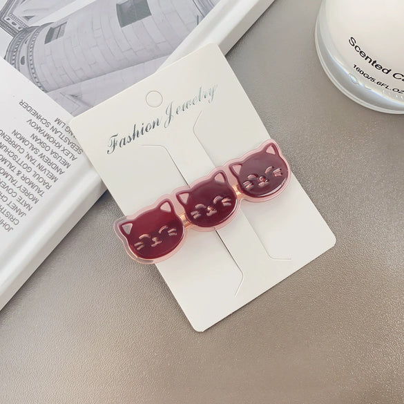Handmade Acetic Acid Animal Duckbill Hair Clip French Retro Style