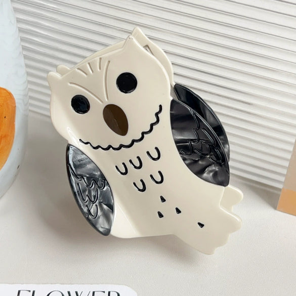 Handmade Acetic Acid Animal Owl Hair Clip Cute Hair Accessories