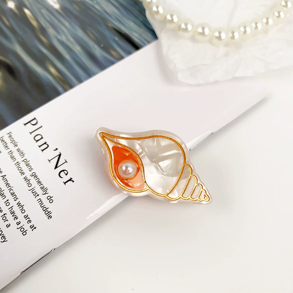 Handmade Acetic Acid Cartoon Ocean Animals Hair Clips For Women
