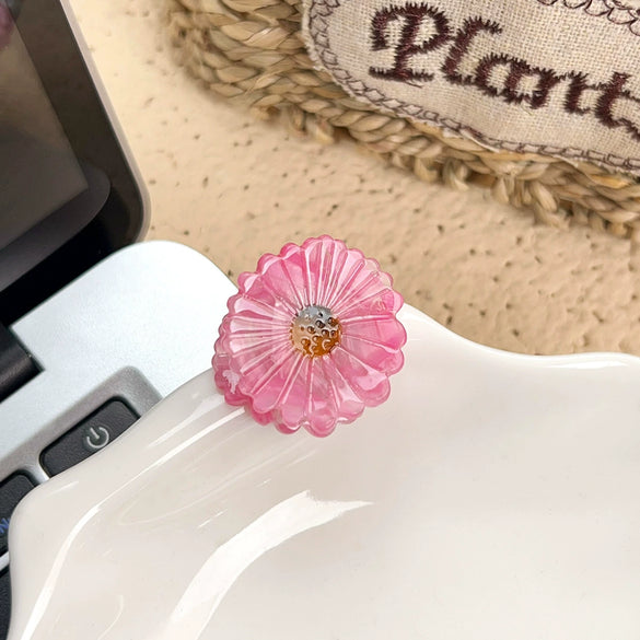 Handmade Acetic Acid Flower Hair Clips For Women Sunflower And Daisy Styles
