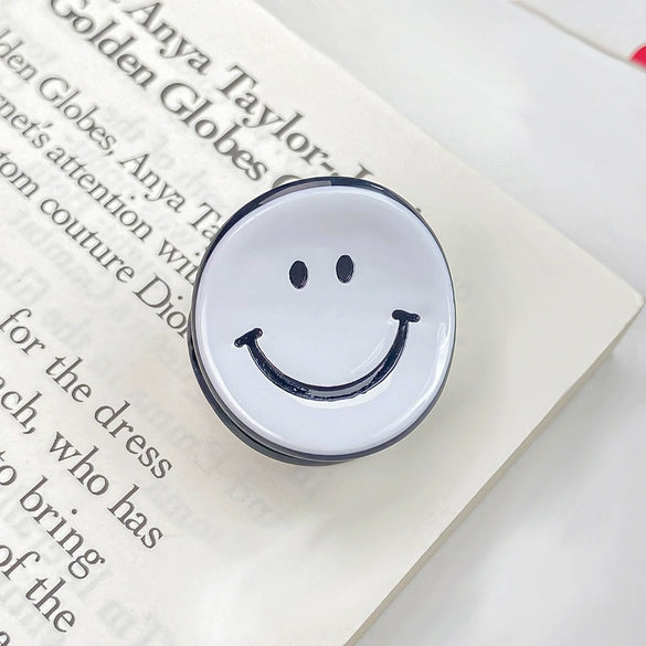Handmade Acetic Acid Smiley Face Hairpin For Women Cute Cartoon Expression Hair Accessory