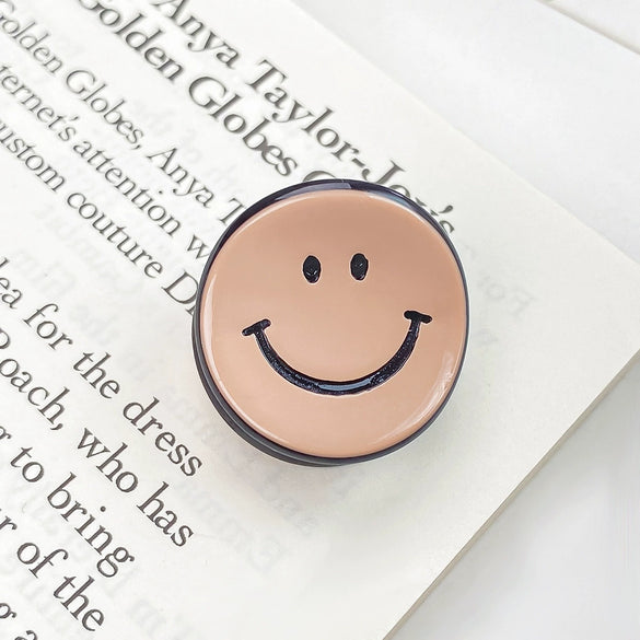 Handmade Acetic Acid Smiley Face Hairpin For Women Cute Cartoon Expression Hair Accessory