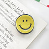 Handmade Acetic Acid Smiley Face Hairpin For Women Cute Cartoon Expression Hair Accessory