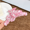 Handmade Acetic Acid Three Dimensional Flower Hair Clip For Women