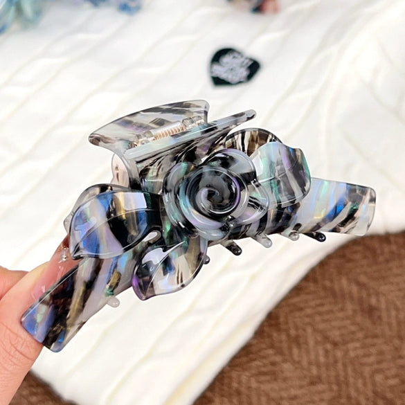 Handmade Acetic Acid Three Dimensional Flower Hair Clip For Women