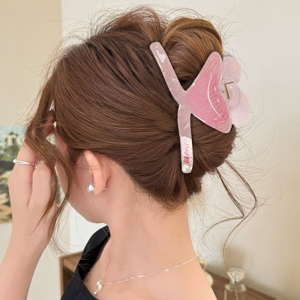 Handmade Acrylic And Resin Cute Flower Hairpins For Women