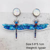 Handmade Acrylic Cartoon Animal Zodiac Geometric U Shaped Earrings