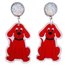 Handmade Acrylic Cartoon Animal Zodiac Geometric U Shaped Earrings