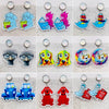 Handmade Acrylic Cartoon Animal Zodiac Geometric U Shaped Earrings