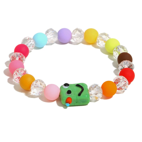 Handmade Acrylic Geometric Pattern Personality Women's Bracelet