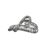 Handmade Acrylic Transparent Hair Grasp Clip With Lace Bow Pattern For Women