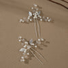 Handmade Alloy And Pearl Leaf Bridal Hairpin Women's Hair Accessories