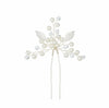 Handmade Alloy And Pearl Leaf Bridal Hairpin Women's Hair Accessories