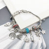 Handmade Alloy Beaded Bracelet With Large Hole Beads Adjustable Electroplated Diy Jewelry Accessory For Necklace And Bracelet Making