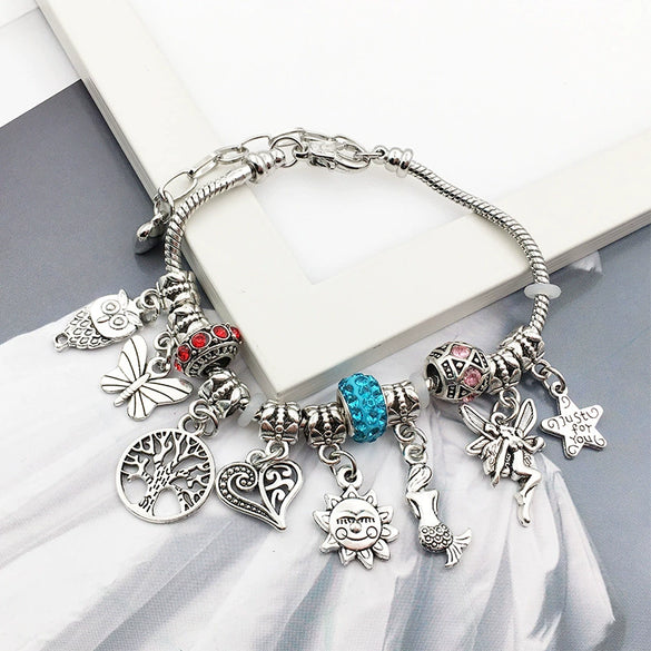 Handmade Alloy Beaded Bracelet With Large Hole Beads Adjustable Electroplated Diy Jewelry Accessory For Necklace And Bracelet Making