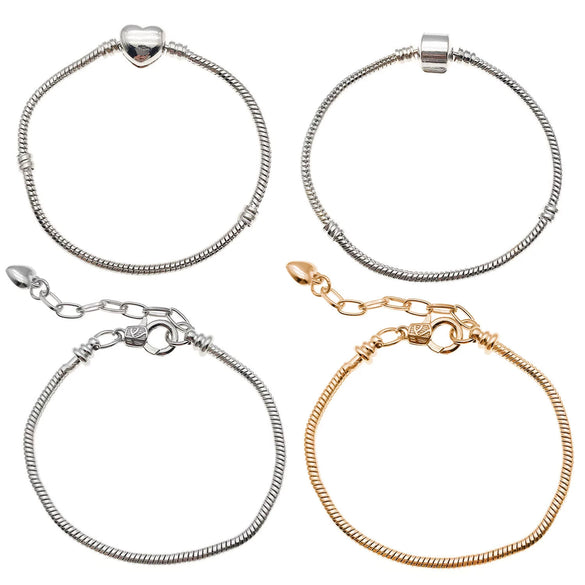 Handmade Alloy Beaded Bracelet With Large Hole Beads Adjustable Electroplated Diy Jewelry Accessory For Necklace And Bracelet Making