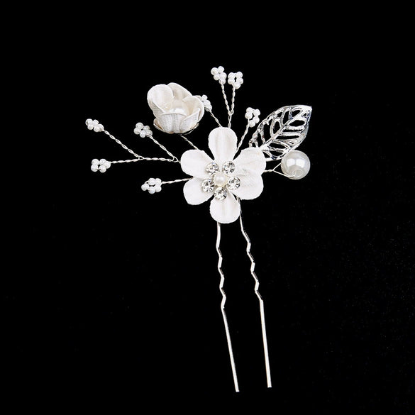Handmade Alloy Golden Leaf Updo Hair Comb Bridal Headdress Flower Comb Hair Accessories For Women